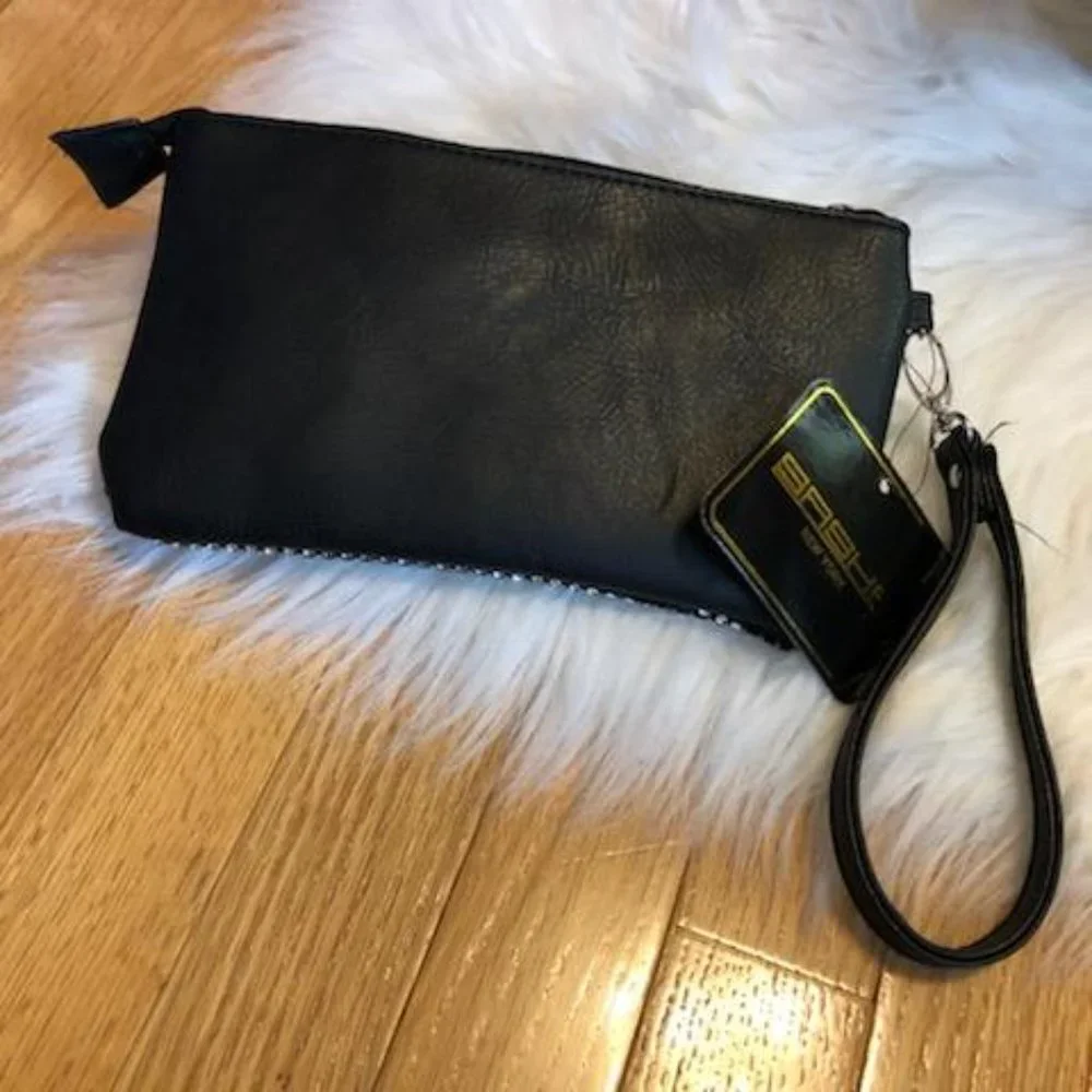 Sasha New York Rhinestone Detail Wristlet